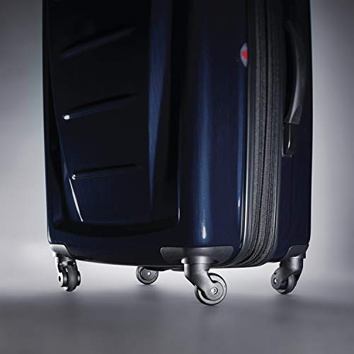 Samsonite Winfield 2 Hardside Expandable Luggage with Spinner Wheels, Brushed Anthracite, Checked-Large 28-Inch
