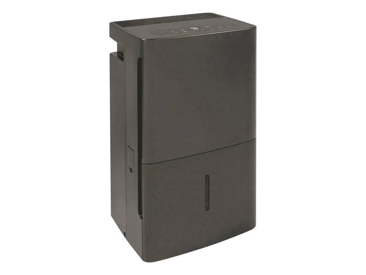 GENERAL ELECTRIC 50-Pint Portable Dehumidifier with Built-In Pump, Gray, Factory Reconditioned