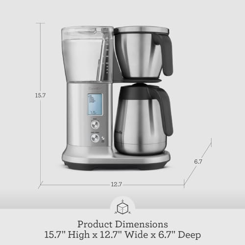 Breville BDC450BSS Precision Brewer Drip Coffee Maker, Thermal Carafe, 60 oz, Brushed Stainless Steel
