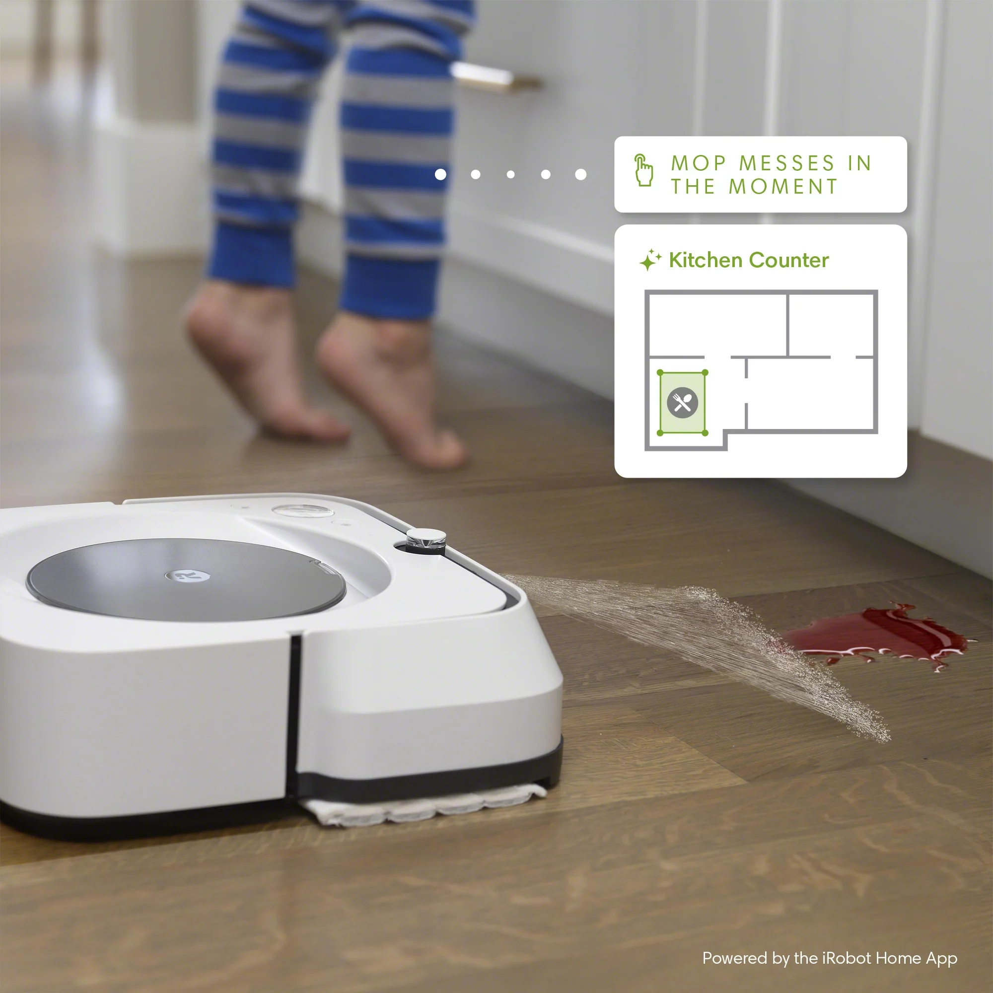 iRobot Braava Jet M6 (6110) Ultimate Robot Mop- Wi-Fi Connected, Precision Jet Spray, Smart Mapping, Works with Google Home, Ideal for Multiple Rooms