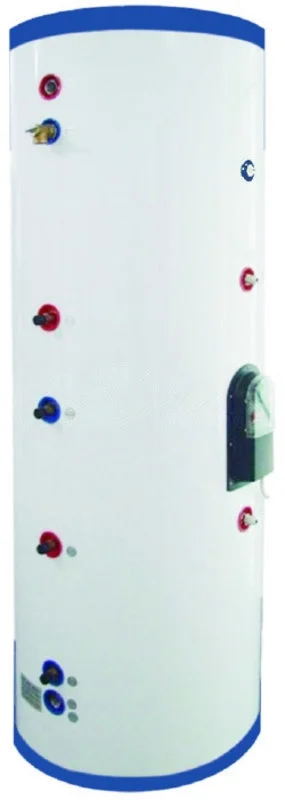 300 Liter 79 Gallon Stainless Steel Solar Hot Water Heater Tank Dual Copper Coil Heat Exchangers