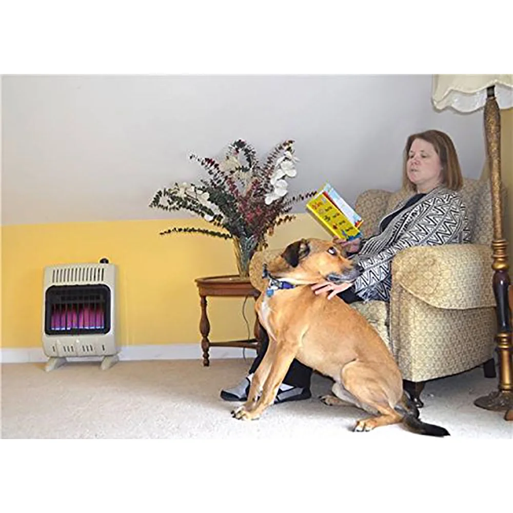Mr. Heater Vent Free 10,000 BTU Blue Flame Multi Indoor Safe Propane Heater, Tan