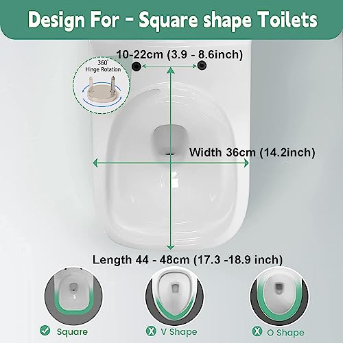 Soft Close Toilet Seat, Toilet seat, Square Toilet Seat