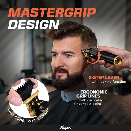Fagaci Professional Hair Clippers for Men Set Turbo Power with Precise Cutting, Barber Clippers for Hair Cutting