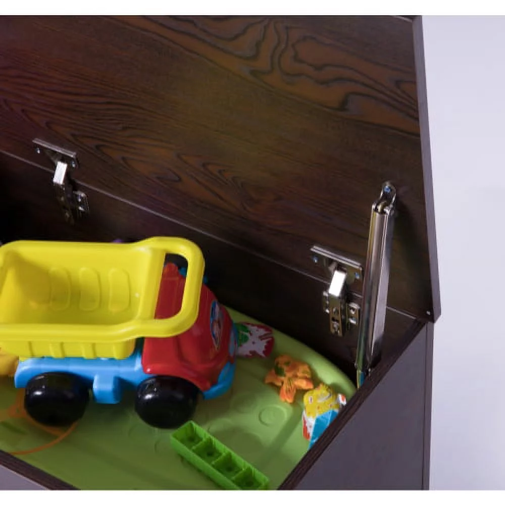 Wooden Storage Organizing Toy Box, Brown