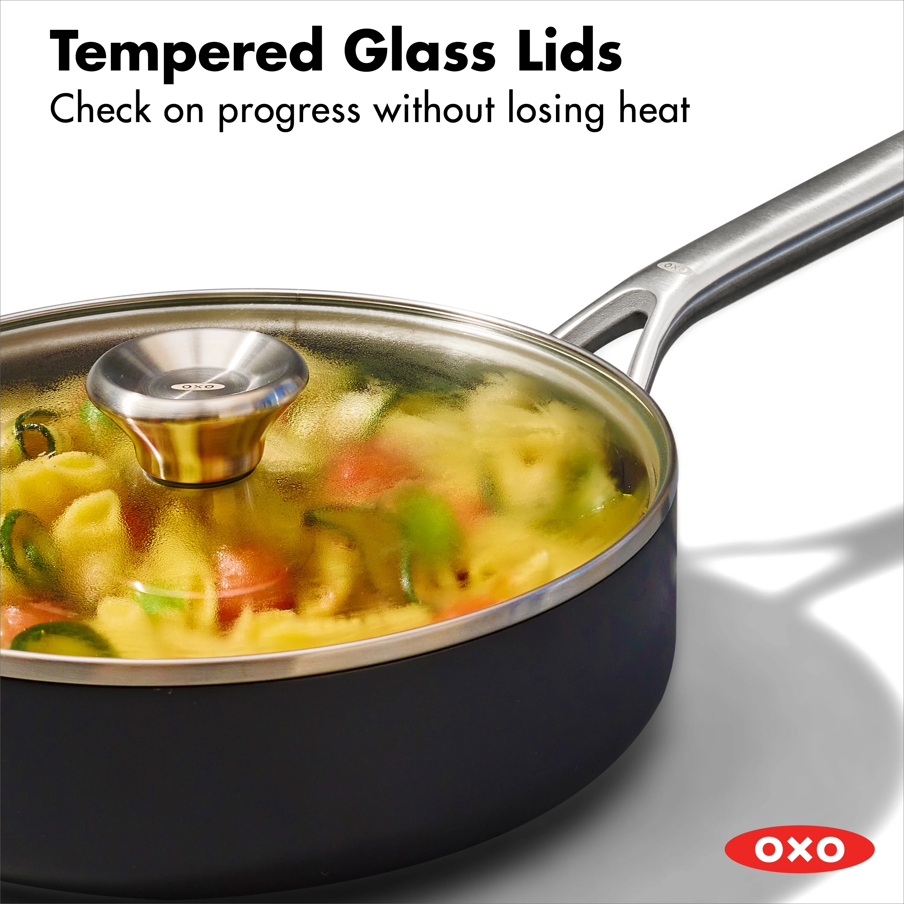 OXO Professional Hard Anodized PFAS-Free Nonstick, 10 Piece Cookware Set, Induction, Black