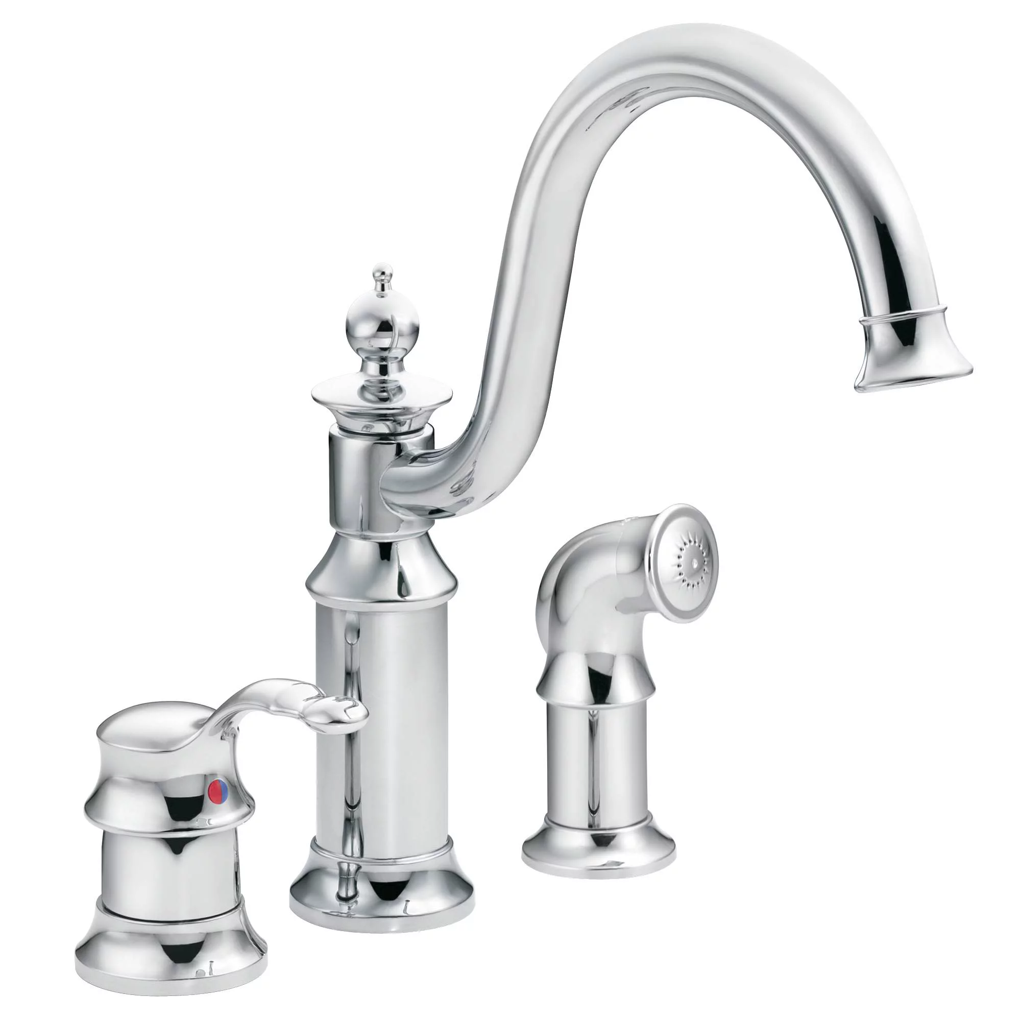 Moen S711 Waterhill High-Arc Kitchen Faucet - Chrome - Curated Treasures Market