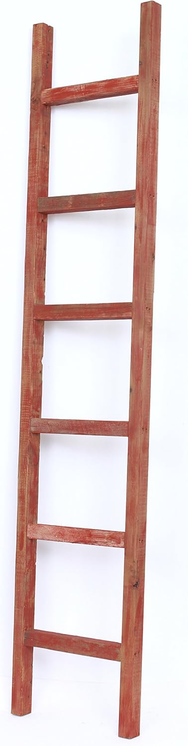 BarnwoodUSA Rustic Farmhouse Decorative Ladder
