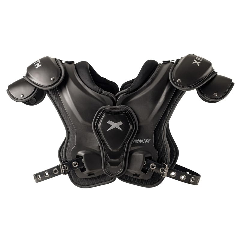 Xenith Velocity 2 Junior Vasity Football Shoulder Pads- Lightweight Protectve Gear for Larger Youth Athletes- Easy On/Off