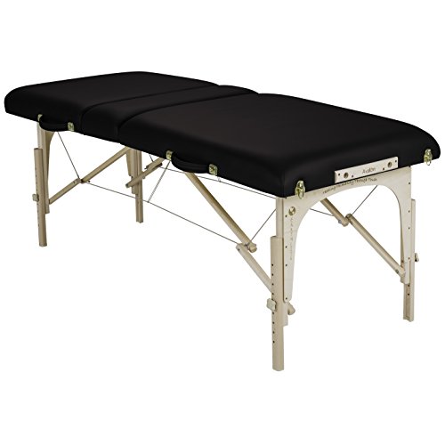 EARTHLITE Portable Massage Table Package AVALON – Reiki Endplate, Premium Flex-Rest Face Cradle & Strata Cushion, Carry Case (30”x73”)