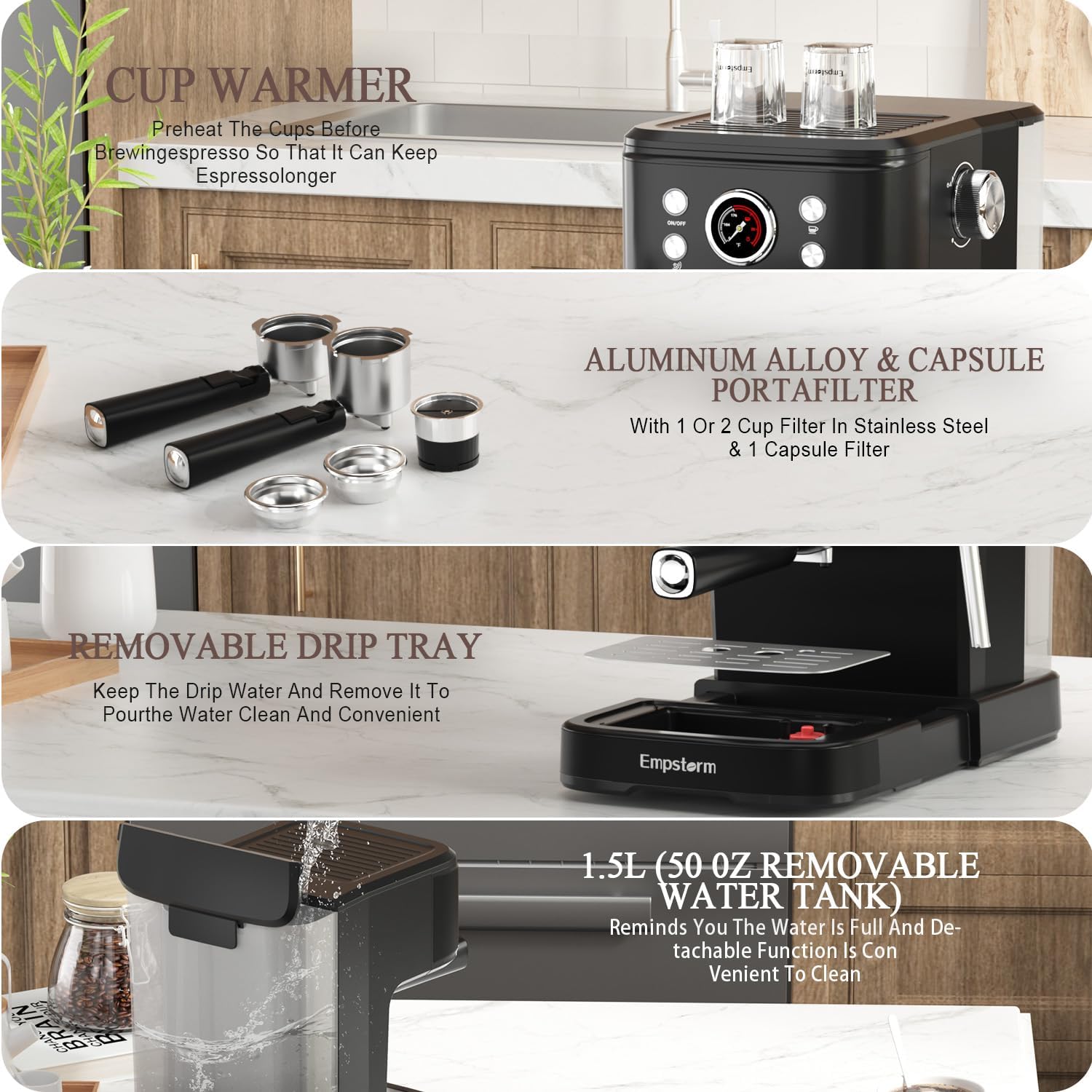 Espresso Machine Latte Coffee Makers 20 Bar