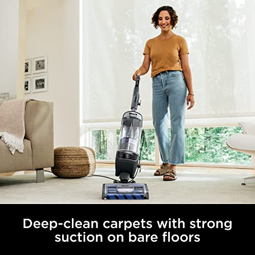 Shark Upright Vacuum, Stratos with DuoClean PowerFins, HairPro, Powered Lift-Away, Self-Cleaning Brushroll, & Odor Neutralizer Technology, Navy