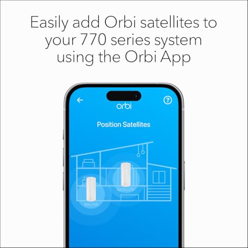 NETGEAR Orbi 770 Series Tri-Band WiFi 7 Mesh Network System (RBE773) - Router + 2 Satellite Extenders, Security Features, Up to 11Gbps