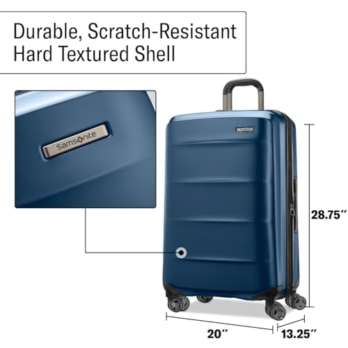 Samsonite Carry-On Pro Front Pocket Hardside Expandable 21-Inch Octiv Luggage: Durable & Impact Resistant, 360° Aero Trac Spinner Wheels