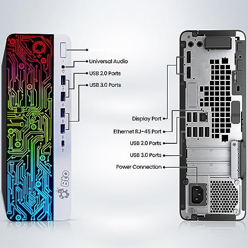 BTO G3 RGB Gaming Desktop PC &ndash; Intel i5 6500, 16GB DDR4 Ram, 512GB SSD, NVIDIA GeForce GT 1030, Dual 22-inch Monitors, Windows 10 Pro, RGB Set
