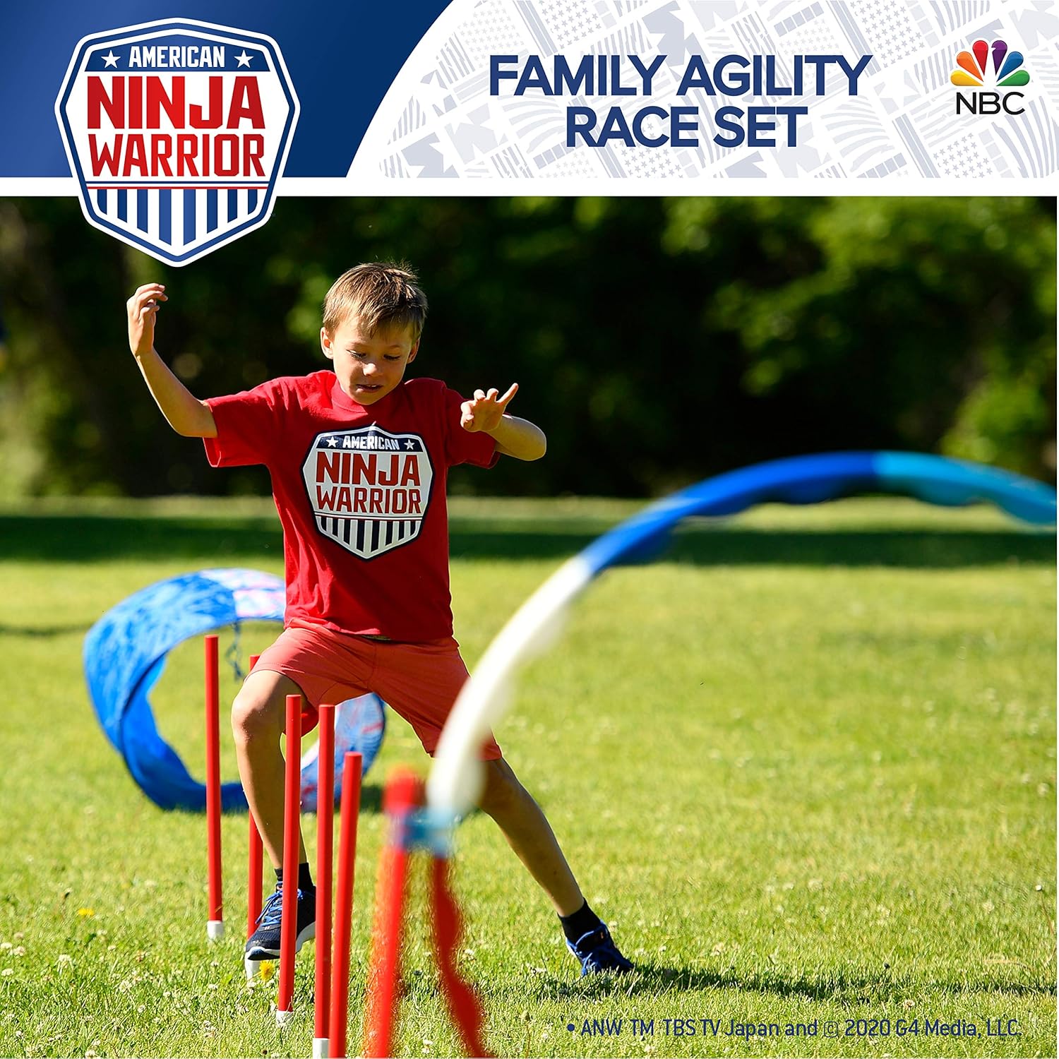 American Ninja Warrior Family Agility Set - Obstacle Race Course - Great for Children, Adults and Pets