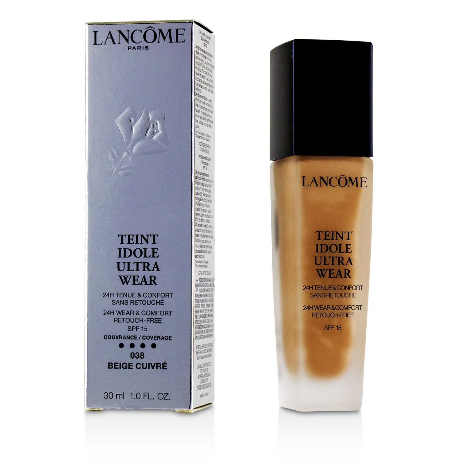Lancome Teint Idole Ultra Wear 24H Wear & Comfort Foundation SPF 15 - # 025 Beige Lin (Box Slightly Damaged)  30ml/1oz