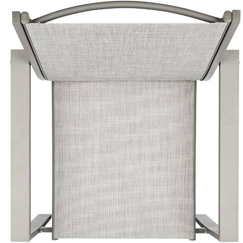 Best Choice Products 4-Piece Outdoor Textilene Patio Conversation Set, Backyard Furniture w/Loveseat, Coffee Table, Steel Frame - Taupe/Charcoal