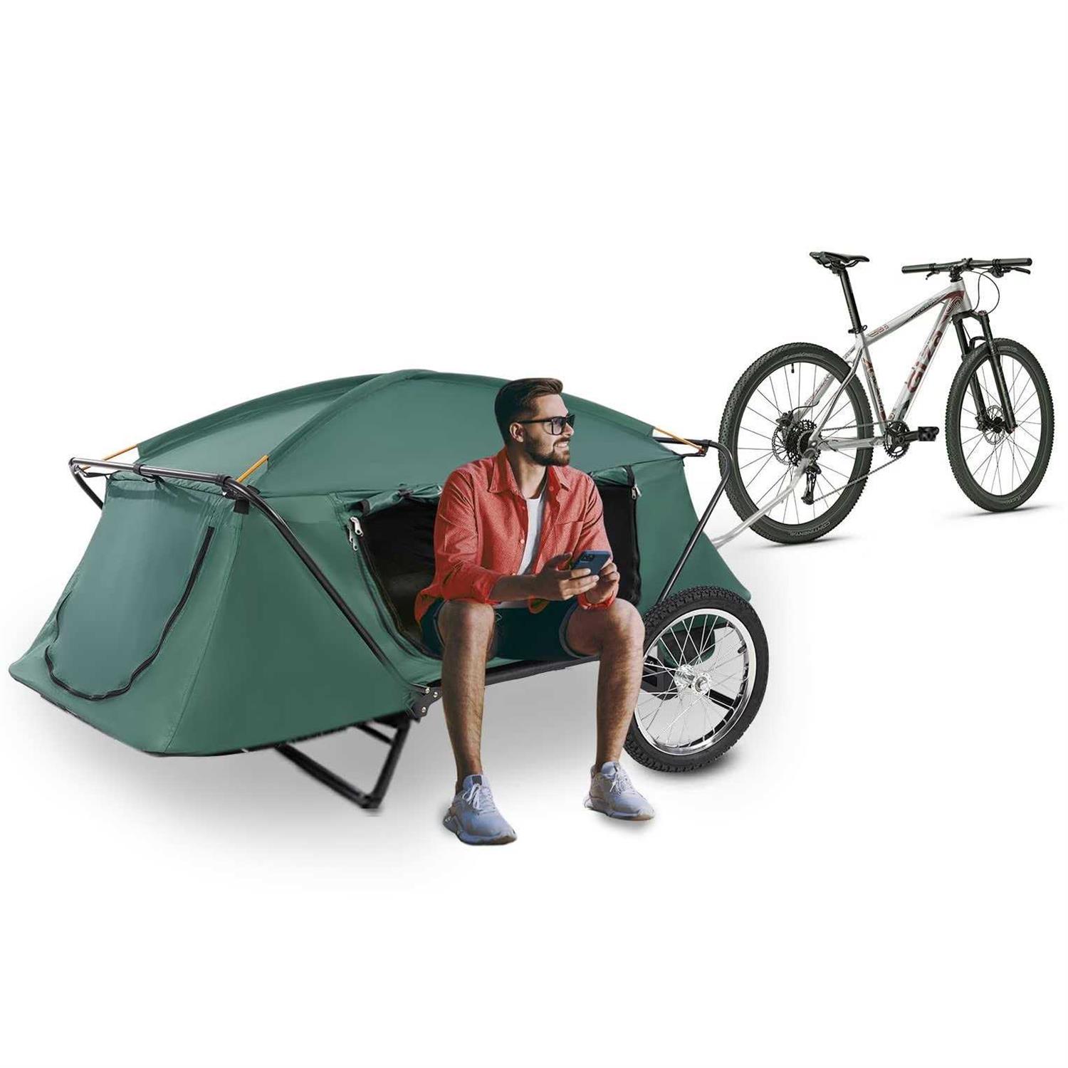 jagahaha The Ultimate Folding E-Bike Trailer Tent for Off-The-Ground Camping - Sports Supplies Online Store