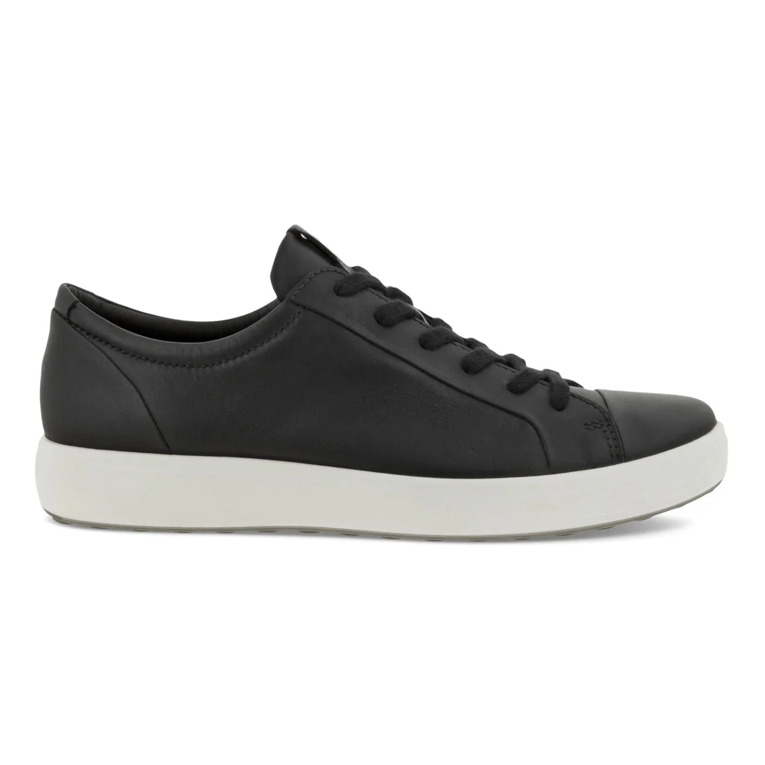 Men's ECCO Soft 7 Sneaker Black Leather/Nubuck 42 M
