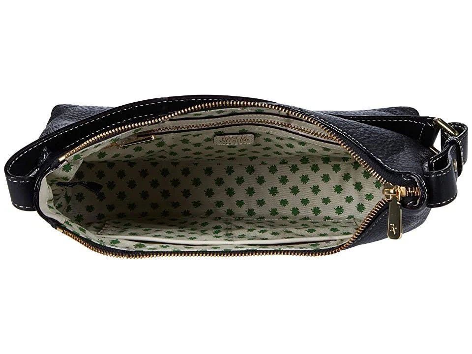 Frances Valentine Laura Hobo Tumbled Leather, Black, One Size