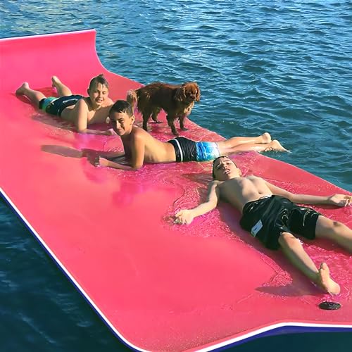 Oversized Lily Pad Floating Mat, 3 Layer 7'/9'/12'/18' Floating Water Mat,Ocean, Beach, River, Pool, Floating Mat for Water Recreation and Relaxing