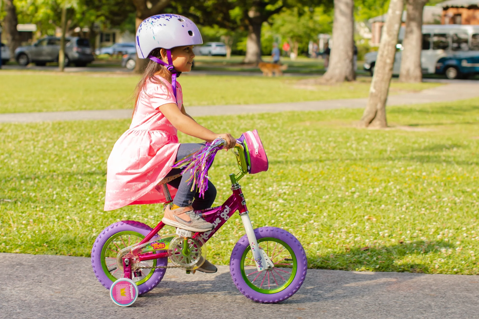 Dynacraft Trolls 12-Inch Girls BMX Bike For Age 3-5 Years