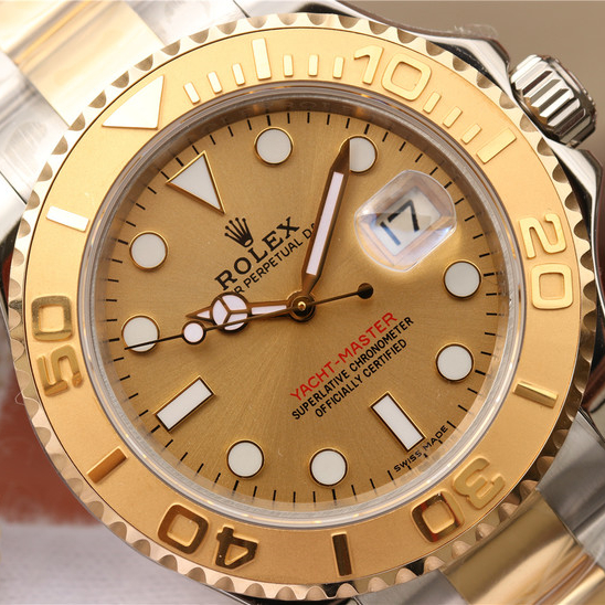 Yacht Master 1 Goldmix ( Gold & Blue Dial ) Stainless Steel 40mm