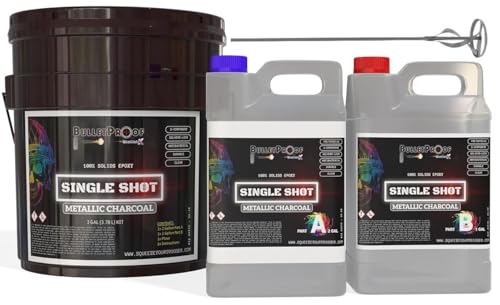 BP Resins: Single Shot |100% Solids Epoxy Resin Kit (3 Gallon) Solvent-Less, Two Component Gloss Coat Finish- Low VOC! Industrial Use, Garages