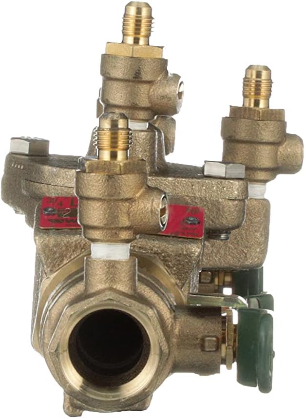 Watts 3/4" Lead Free Reduced Pressure Zone Assembly, Quarter Turn Shutoff Valves