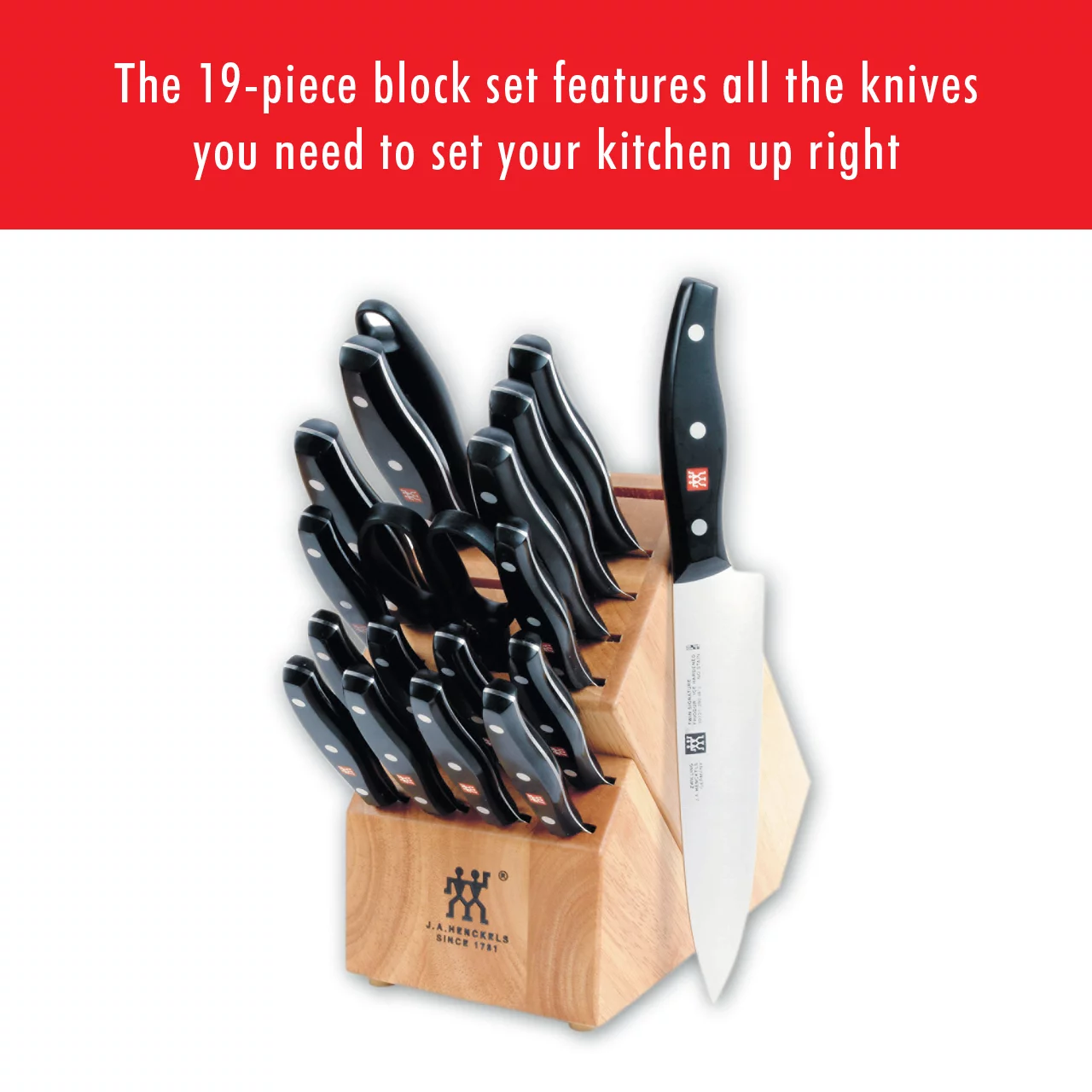 ZWILLING J.A. Henckels TWIN Signature 19-pc Knife Block Set