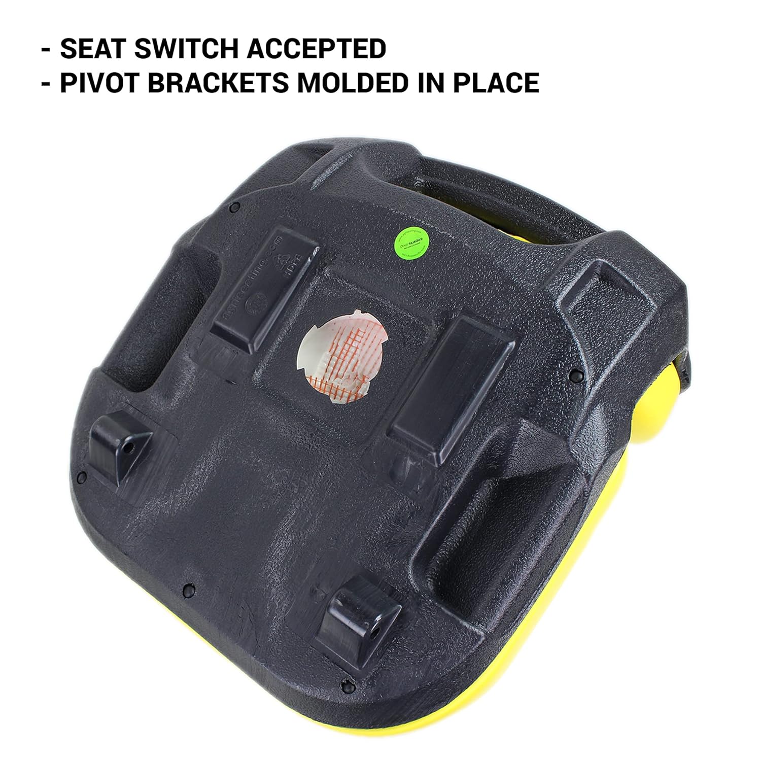 Eparts, Inc. E-AM136044 Deluxe Yellow Seat for John Deere X530, X520, X500, X360, X340, X324, X320, X300R, X304, X300, X305R, X310, X330, X350, X350R