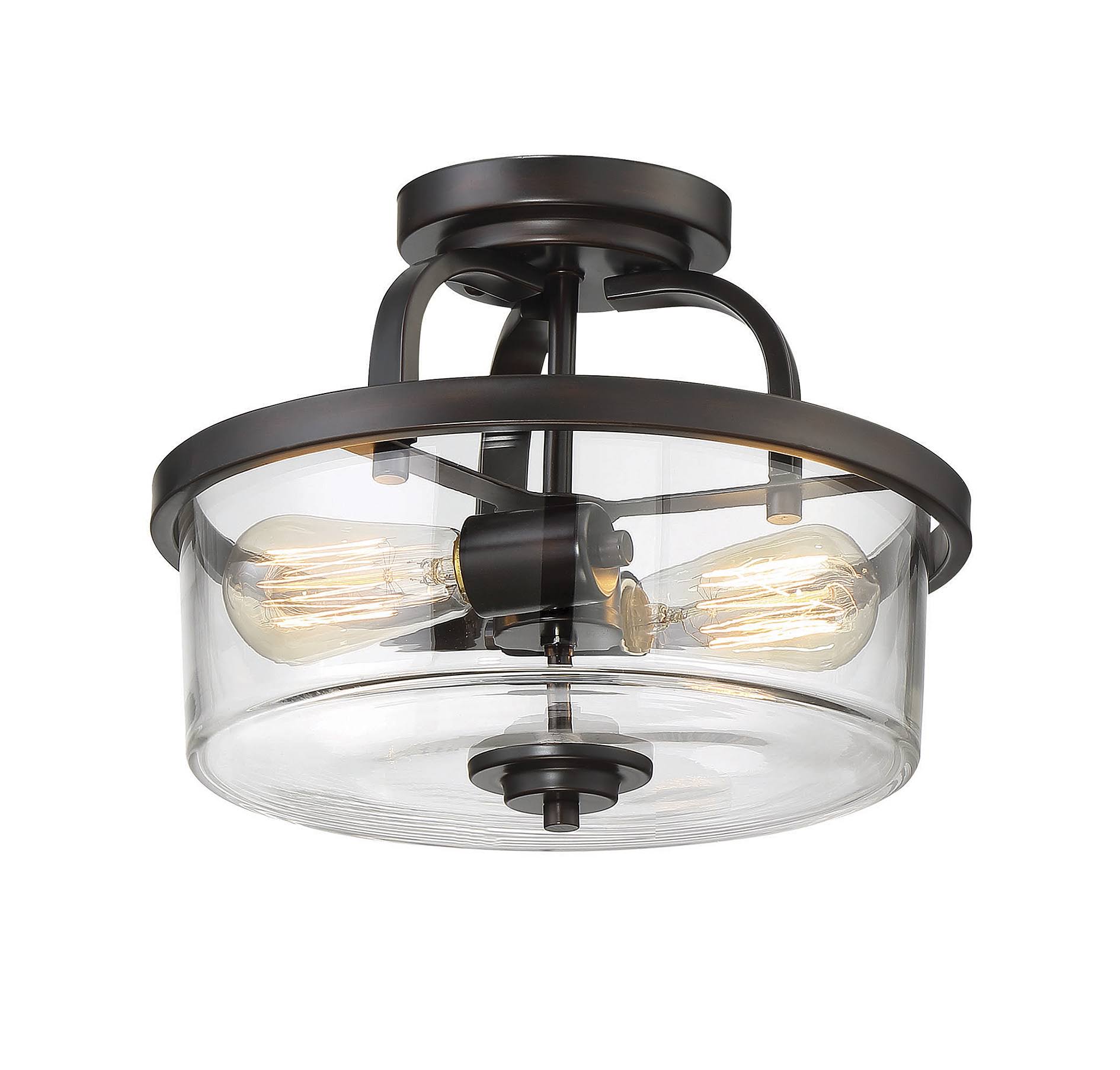 Savoy House 6-6053-2-13 - Tulsa 2 Light Semi Flush, English Bronze