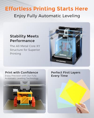 FLASHFORGE AD5X Multi-Color 3D Printer 4 Colors with IFS, Fully Auto Leveling FDM 3D Printer with Max 600mm/s High Speed Printing and Max 300&deg