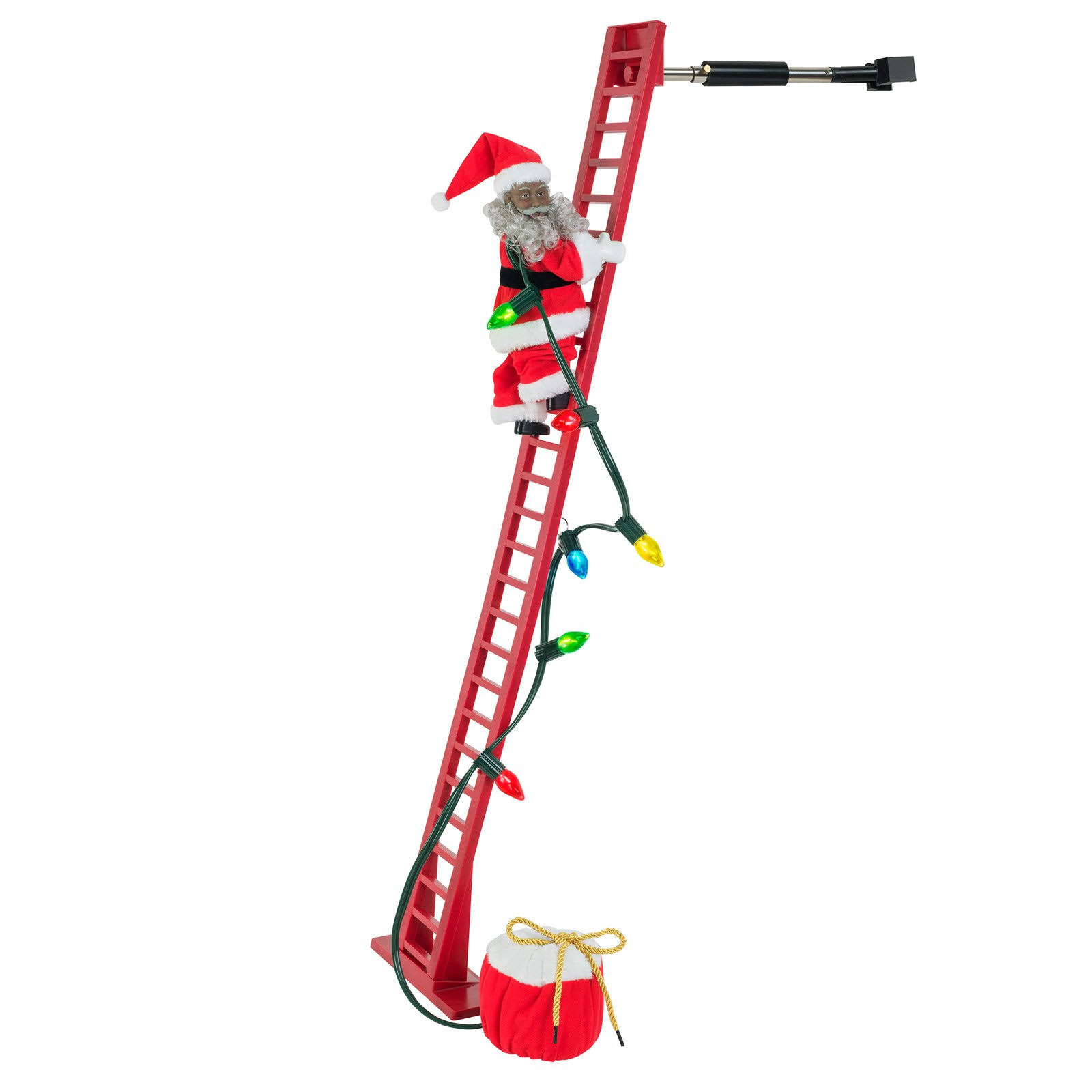 Mr. Christmas - Climbing African Amer Santa