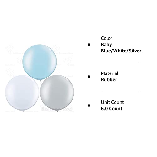 AFTERLOON® Biodegradable Balloons 3 pcs 36 Inch Orb Perfect Round Giant Extra Large Rose Gold