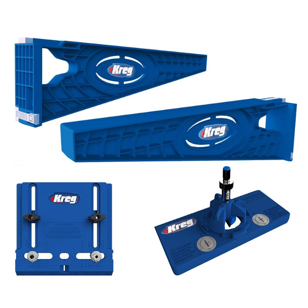 Kreg Drawer Slide Jig with Cabinet Hardware Jig and Concealed Hinge Jig