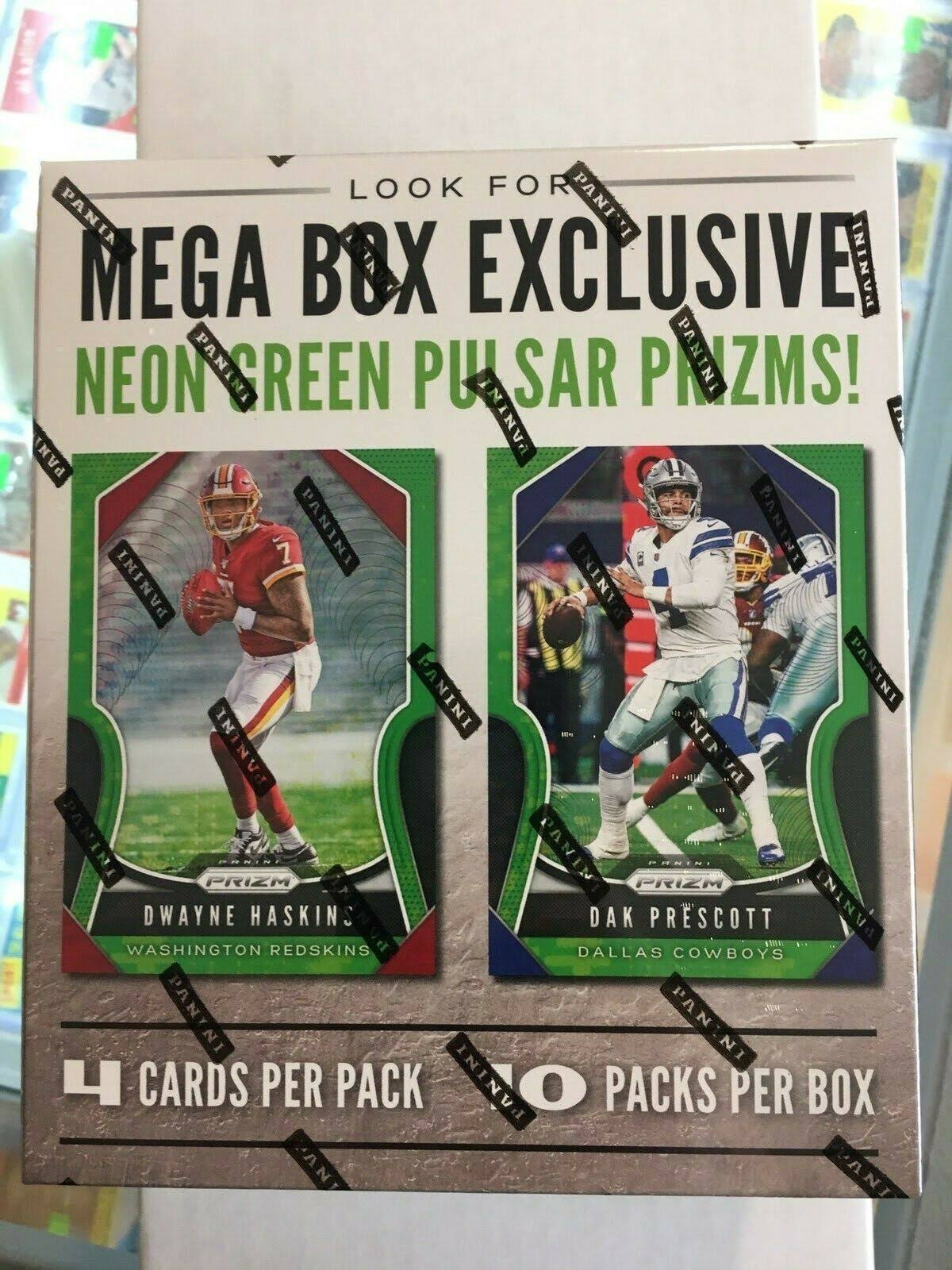 2019 Panini Prizm Football Retail Mega Box Factory Sealed 1 Auto per / 10 Packs