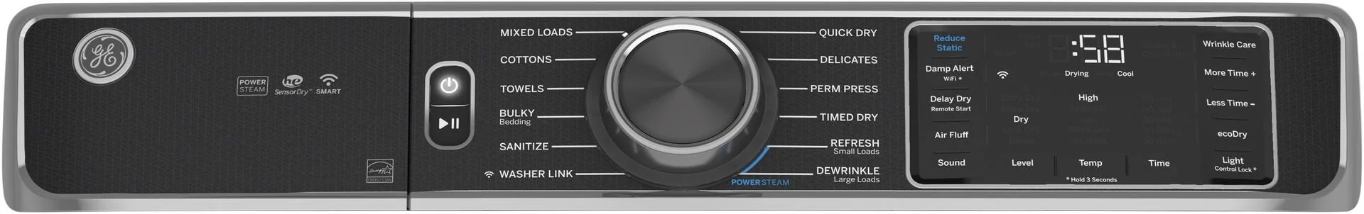 Ge Gfd85es 28" Wide 7.8 Cu Ft. Energy Star Rated Electric Dryer - White