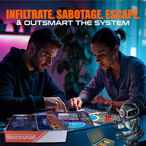 Chip Theory Games Burncycle, Strategic Cooperative Board Game, Overthrow Corporations with Your Robot Team, 1-4 Players, Ages 14 Plus