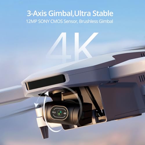 Potensic ATOM 3-Axis Gimbal 4K GPS Drone, Under 249g, 96 Mins Flight, Max 6KM Transmission, Visual Tracking, 4K/30FPS QuickShots
