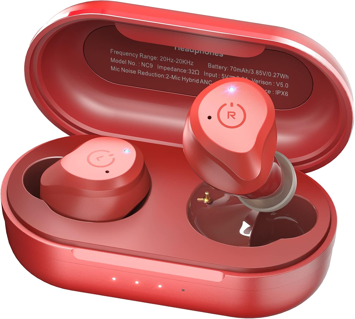 TOZO NC9 Hybrid Active Noise Cancelling Wireless Earbuds,in Ear Headphones IPX6 Waterproof Bluetooth 5.0 Stereo Earphones