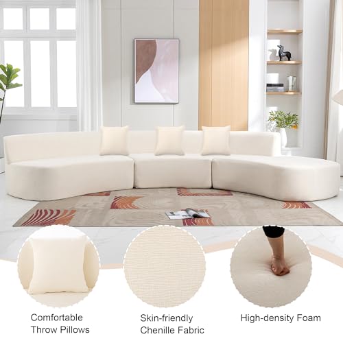 GNIXUU 136.6" Oversized Modular Sectional Sofa for Living Room
