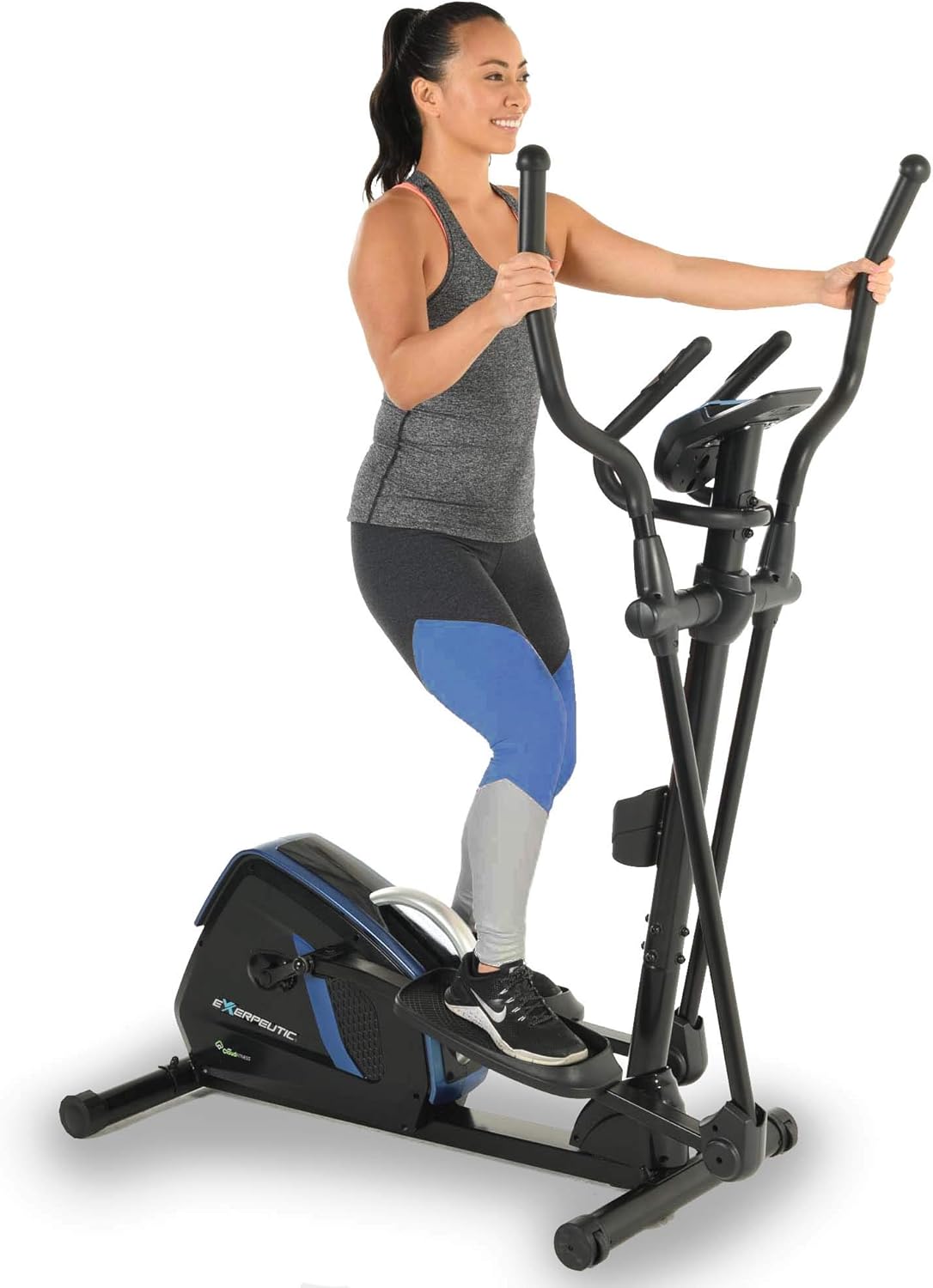 Exerpeutic Magnetic Flywheel Elliptical Trainer Machine for Home Gym with Natural Elliptical Motion