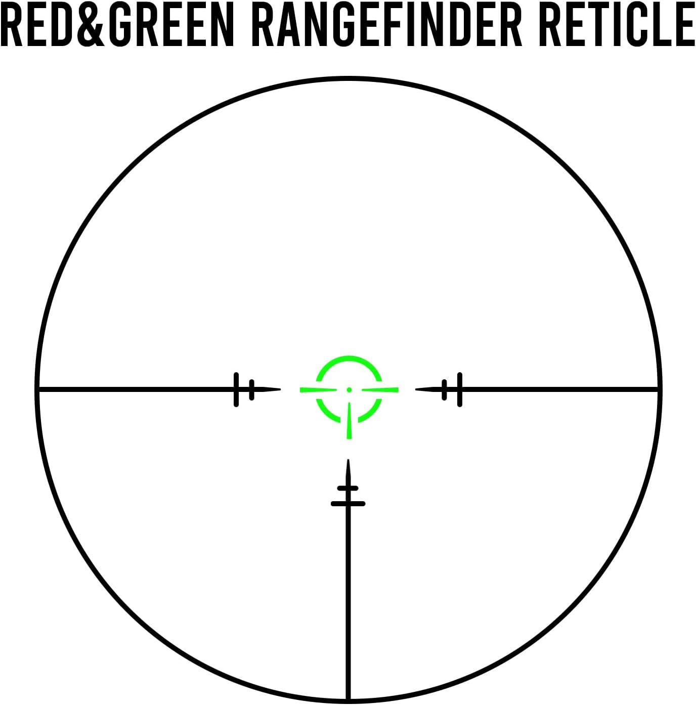 EZshoot SFP 1-6X24E Riflescope Waterproof Dual-Color (Red/Green) Illuminated-Reticle Crosshair Scope for Hunting