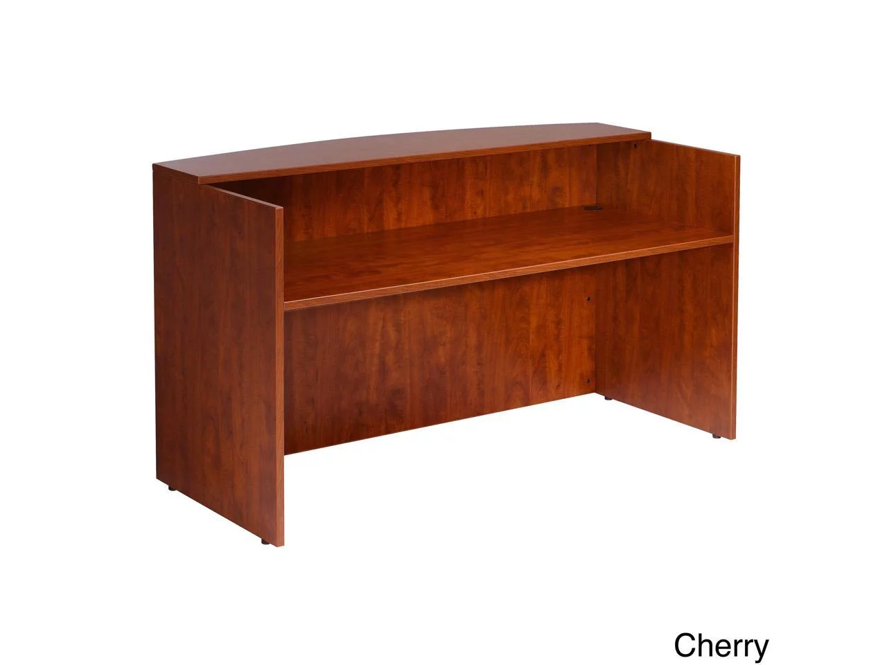 Boss Office Products Cherry 71 inch Reception Desk