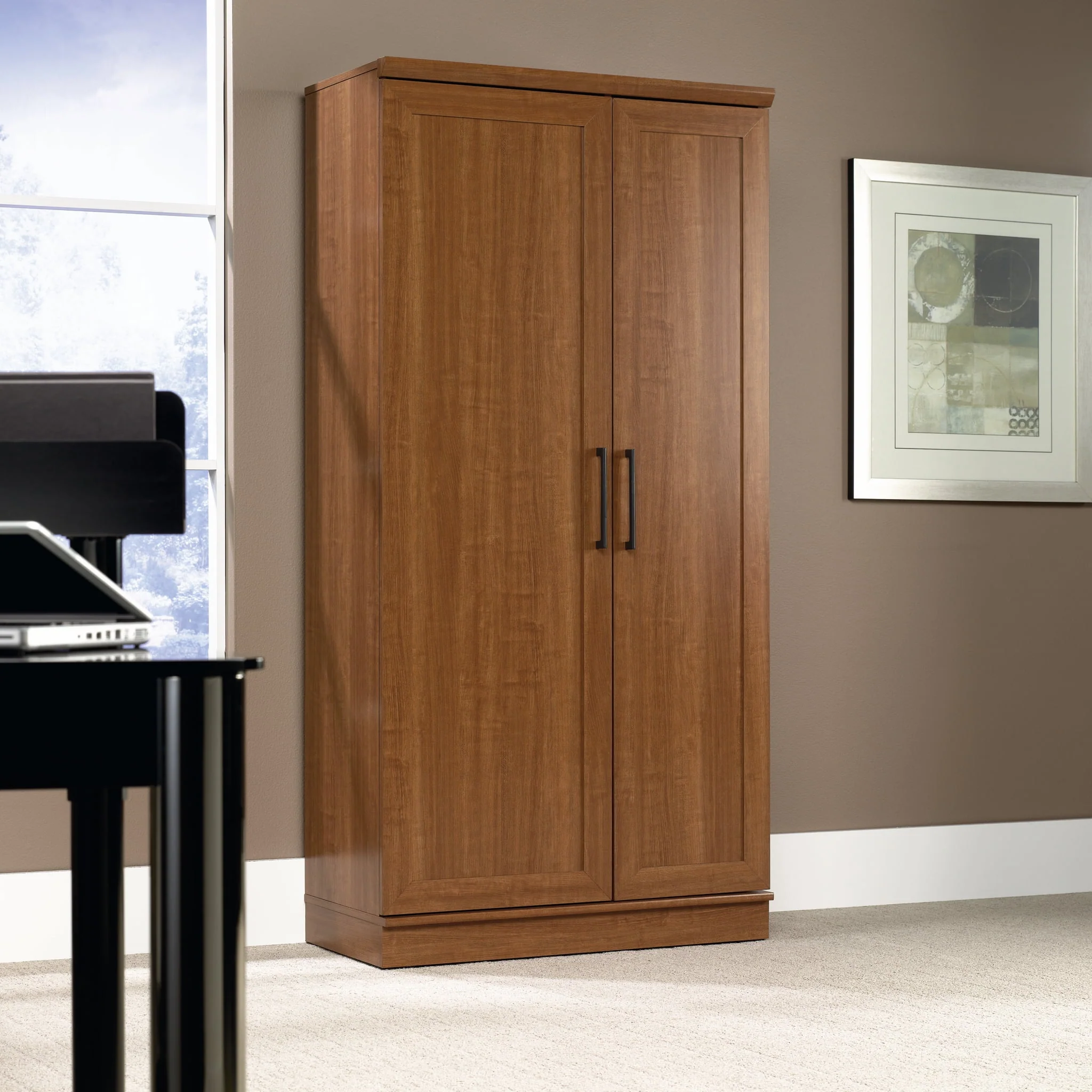 Sauder HomePlus Storage Cabinet, Soft White Finish