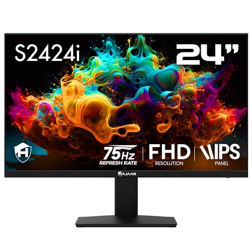 HAJAAN 24” Inch FHD 1080p Computer Monitor, Best for Office & Home, Monitor for PC