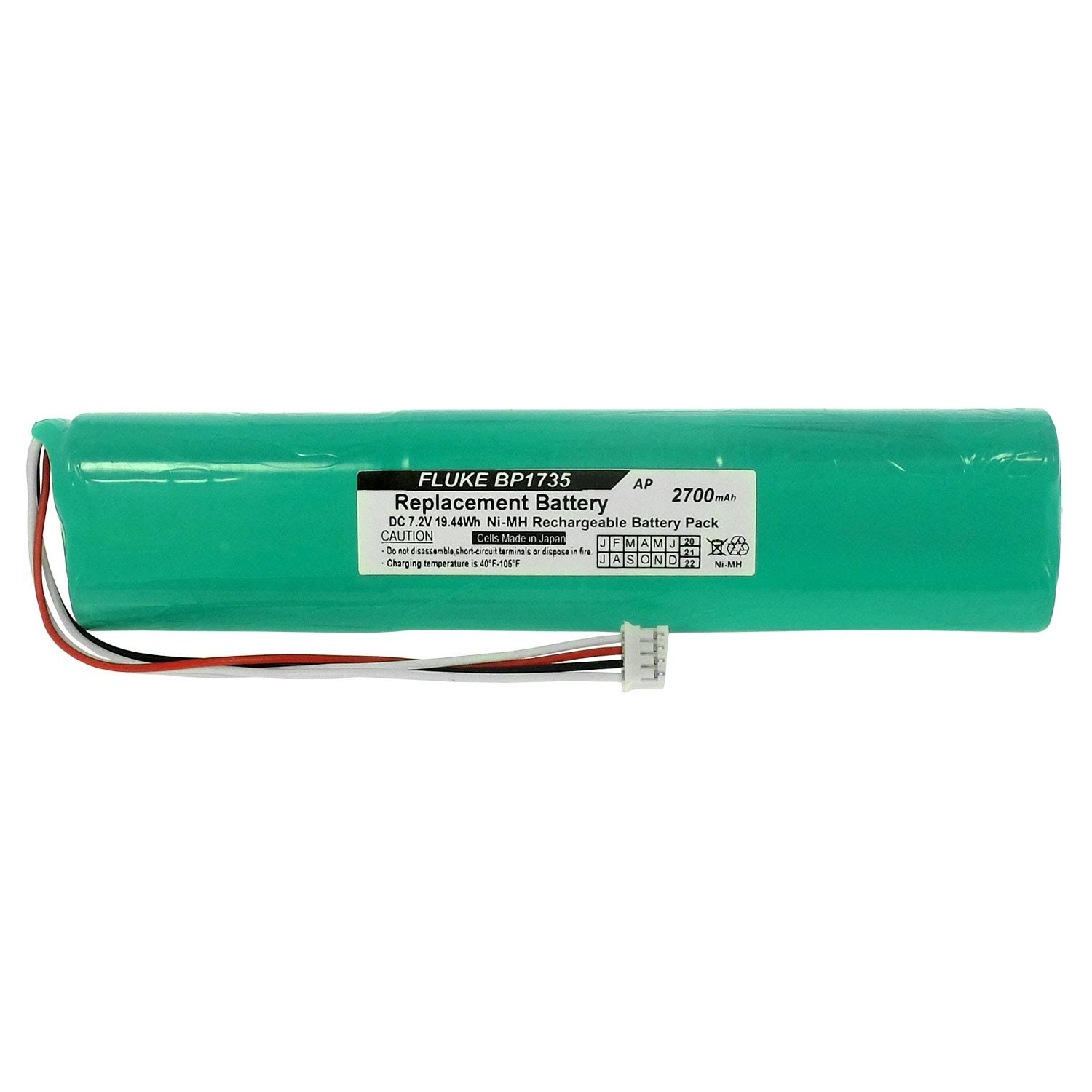 Fluke BP1735 Biomedical VARTA, 6/VH2700 Replacement Battery. 2700 mAh