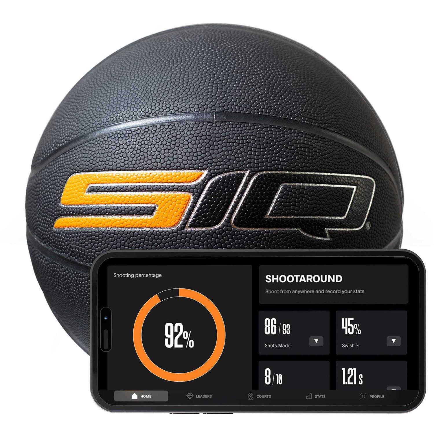 SiQ Smart Basketball &amp; App Shoot Better Now Interactive AI Outdoor/Indoor Shot Training Equipment - Sports Supplies Online Store